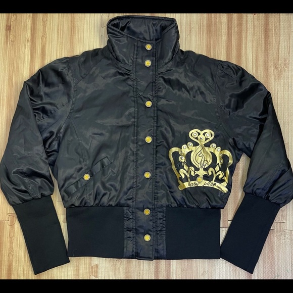 Vintage Y2K Authentic BABY PHAT Satin Bomber Jacket •NEW CONDITION w/Garment Bag - Picture 1 of 12